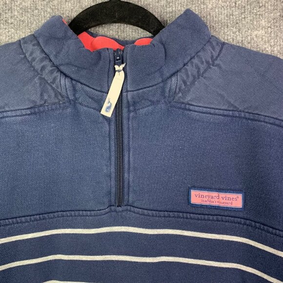 Vineyard Vines Mens Quarter Zip Sweatshirt Pullover Cotton Jacket Coat Size M - Picture 2 of 8